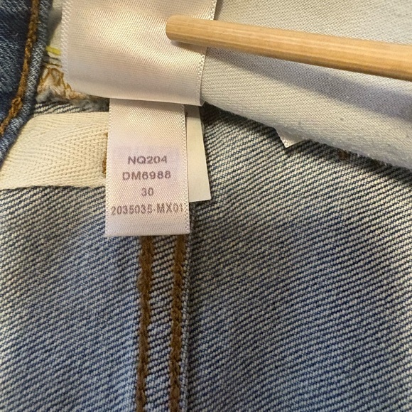 Madewell Curvy 90's Straight Crop Hazeldell Wash High Rise Denim Jeans Size 30 - Picture 9 of 12